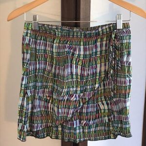 Wrap mini skirt